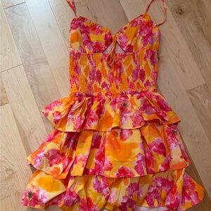 Shein Floral Tiered Dress with Spaghetti Straps